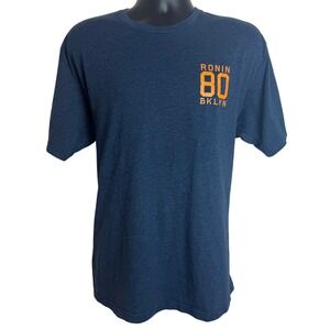 Ronin‎ Division Brooklyn 80 T Shirt Mens Navy Blue Graphic Tee Streetwear BKLYN